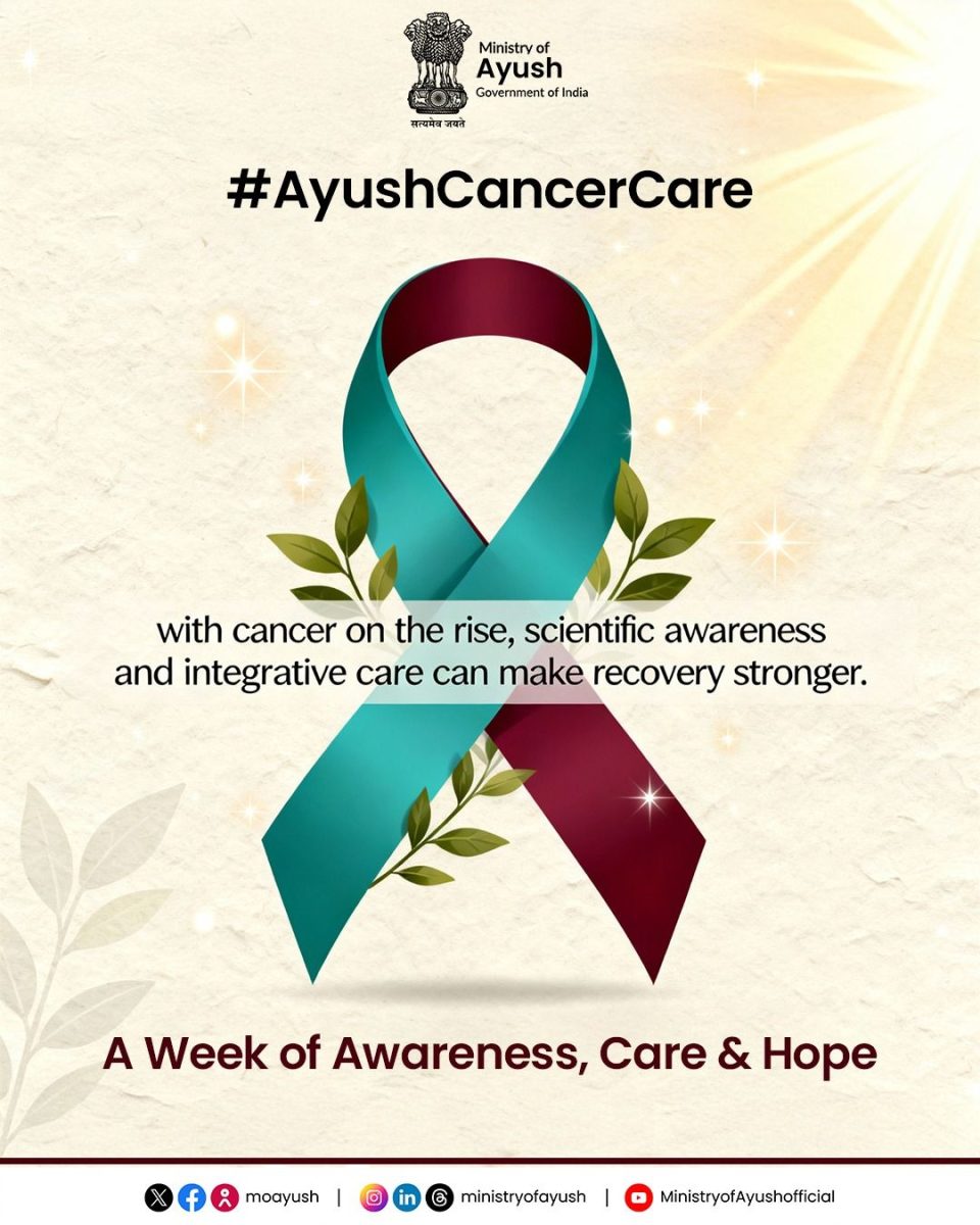 Cancer: एकीकृत देखभाल में प्रगति : आयुष मंत्रालय